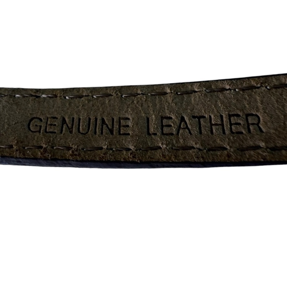 J Crew Y2K Genuine Leather Snakeskin Print Skinny Belt Small - Picture 4 of 6